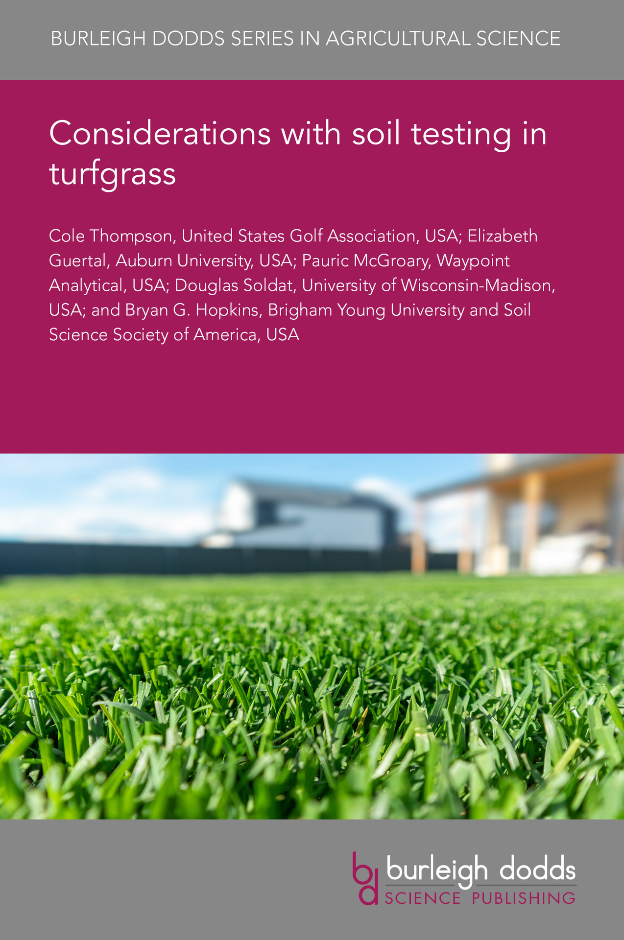 Cover image of book chapter - close up image of turfgrass